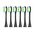 OUTIFUOSSR 2/4/6PCS Soft Replacement Heads, Compatible for Oclean X/X PRO/ Z1/ F1 Blue Brush Heads Toothbrush Vacuum Bristle Nozzles(6PCSBlack)