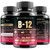 VITBOOST B12 Methylcobalamin with Hyaluronic Acid, Collagen, and Folate – 25000 mcg Supplement Enhance Absorption & Boost Energy | Gluten-Free, Made in USA, B1, B2, B3, B6, B7 Complex - Pack of 2