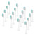 Electric Toothbrush Head, Replaceable Sonic Electric Toothbrush Head, Suitable for Electric Replaceable Brush(White 16pc)