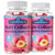 2 Pack Multi Collagen Peptides Gummies, Sugar Free Hydrolyzed 5000mg Protein丨Type I,II,III,V,X with Biotin Hyaluronic Acid Vitamin C A D B6 B12 L-Glutathione for Skin Hair Nail & Joint -Peach
