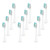Electric Toothbrush Head, Replaceable Sonic Electric Toothbrush Head, Suitable for Electric Replaceable Brush(White 12pc)
