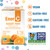 Ener-C Sugar Free Multivitamin Drink Mix - Vitamin Powder for Water, Electrolytes Powder No Sugar, Hydration Boost Packets, Zero Sugar, Vitamin C & B12 Supplement Liquid Mix - Orange, 60 Count