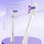Electric Toothbrushes Replace Brush Heads. Compatible for Laifen LFTBO1-S LFTB01-P ABS LFTB01-A(Purple Bright White x6)