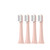 OUTIFUOSSR Vacuum Replacement Brush Heads，Compatible for XIAOMI MIJIA T100 4PCS Electric Tooth Soft Bristle Package Nozzles(4Pink)