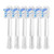 Electric Toothbrushes Replace Brush Heads. Compatible for Laifen LFTBO1-S LFTB01-P ABS LFTB01-A(Blue High Efficiency x6)