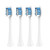 Electric Toothbrush Replacement Brush Head. Compatible for Philips HX6312、HX6411、HX6500、HX6711、HX6910、HX6530、HX6761、HX6933(4pcs White)