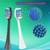 Electric Toothbrush Replacement Brush Head. Compatible for Philips HX6312、HX6411、HX6500、HX6711、HX6910、HX6530、HX6761、HX6933(4pcs White)