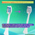 Electric Toothbrush Replacement Brush Head. Compatible for Philips HX6312、HX6411、HX6500、HX6711、HX6910、HX6530、HX6761、HX6933(4pcs White)