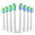 4/8pcs Replacement Toothbrush Heads ，Compatible for Phips， Replacement Electric Brush Head 4100 6500 6100 7500 5300(4Green4Blue-White)