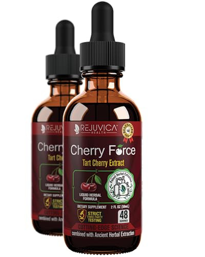 Cherry Force - Advanced Tart Cherry Extract - Real Tart Cherries - Rich in Phytonutrients - Liquid Extract for Better Absorption