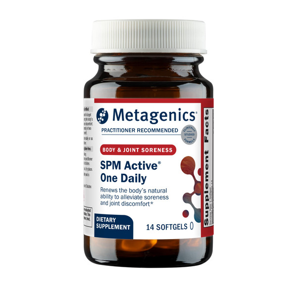 Metagenics SPM Active One Daily Supplement - Next Generation Omega Fish Oil with Pro Resolving Mediators for Joint Soreness & Soothing Relief* - Sustainably Sourced - Gluten-Free - 14 Softgels