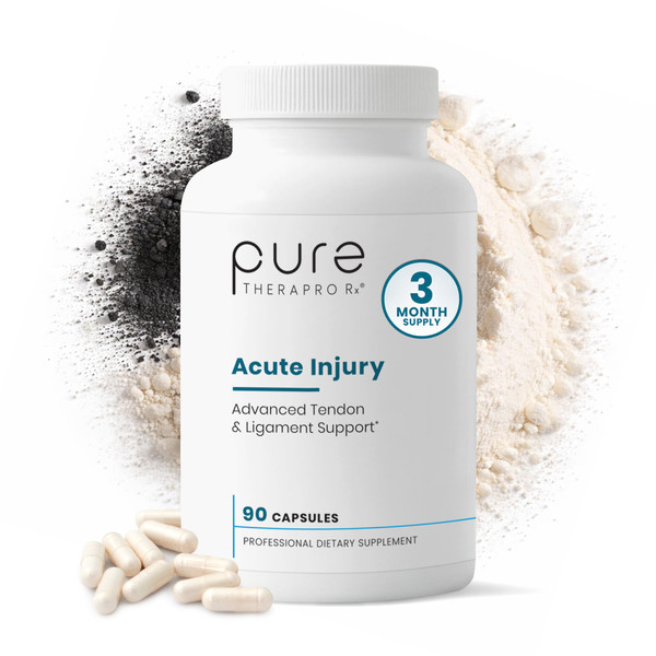 Pure Therapro Rx Acute Injury | Tendon & Ligament Support | Convenient Once a Day Clinical Dose | Supports Tendon Health, Movement & Physical Function | Pharm-Grade (90 Capsules)