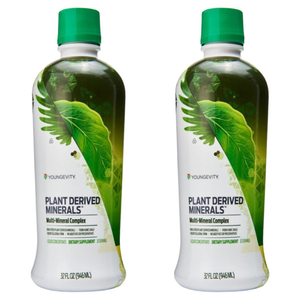 Youngevity Plant Derived Liquid Minerals - (32 oz Pack of 2)