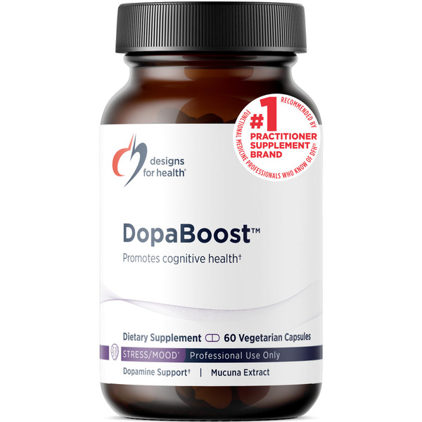 Designs for Health DopaBoost - Cognitive + Mood Support - Acetyl-L-Tyrosine, Mucuna Extract, Vitamin B6 - Vegan (60 Capsules)