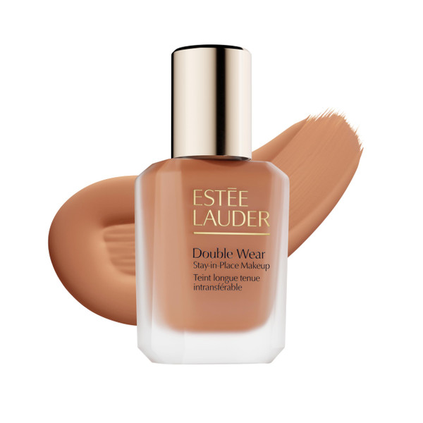 Estée Lauder Double Wear Stay-in-Place Foundation Makeup | 36-Hour Long-Wear Oil-Free Liquid Matte Foundation | Hydrating, Breathable, Buildable | New Formula, 1 Fl Oz, 5W2 Rich Caramel