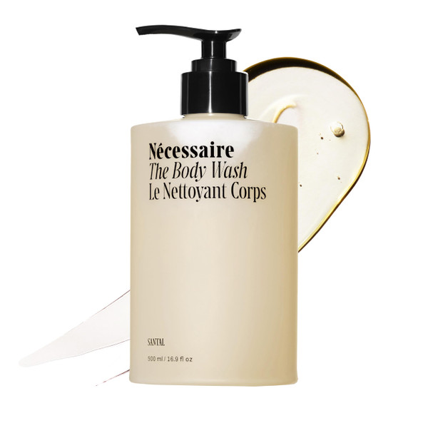 Nécessaire The Body Wash Santal. Multi-Oil Shower Gel Body Wash for Women + Men. Non-Comedogenic + Hypoallergenic for Sensitive Skin with Niacinamide. 500ml/16.9 fl oz