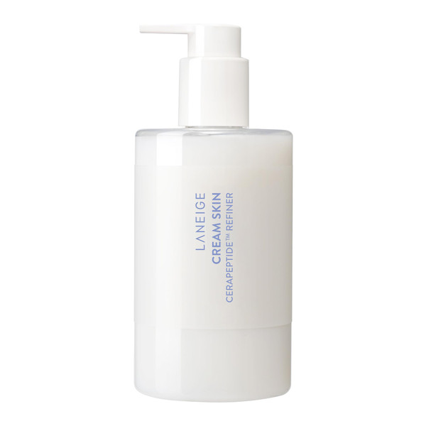 LANEIGE Cream Skin Face Hydrating Milky Toner: Lightweight Refillable Korean Toner & Moisturizer with Ceramides & Peptides for Soothing Hydration & Barrier Support | Korean Skin Care, Jumbo, 320 ml