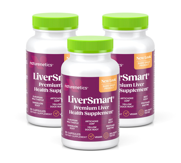 LiverSmart Liver Cleanse Detox & Repair - 250mg Milk Thistle, 80% Silymarin