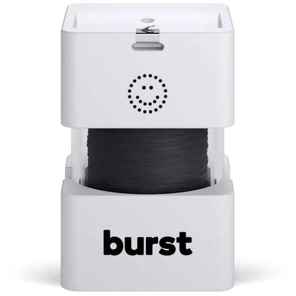 BURST Big Dental Floss Dispenser (273 Yards, XL Spool) | Mint Eucalyptus | Stain Absorbing & Woven Expanding Dental Floss with Xylitol Coating to Fight Cavities | Vegan | Paraben Free Tooth Floss