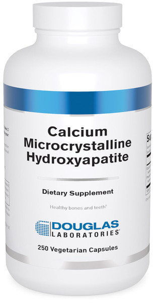 Douglas Laboratories Calcium Microcrystalline Hydroxyapatite - Teeth & Bone Health Support* - with Calcium & Phosphorus Micronutrients - Dietary Supplements - 250 Vegetarian Capsules