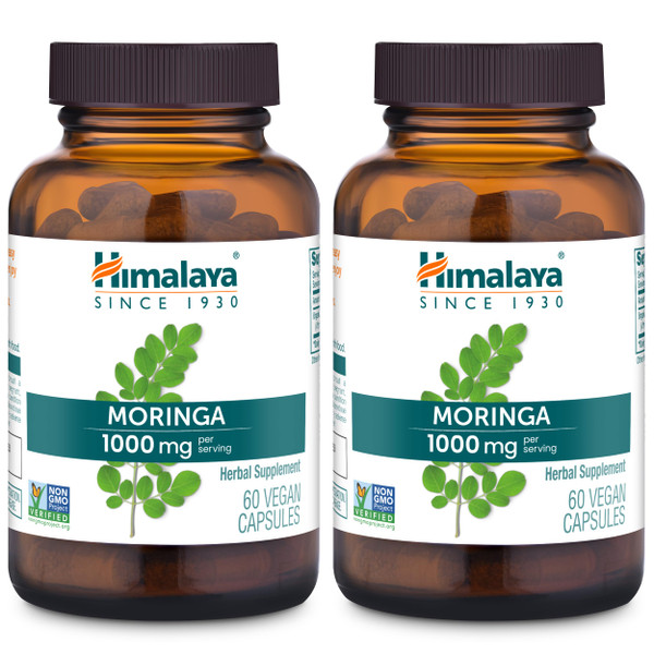 Himalaya Organic Moringa Capsules - Moringa Supplement, Herbal Superfood Antioxidants Supplement Supporting Wellness, Vitality, and Oxidative Stress-Vegan,Non-GMO,Gluten Free,1000 mg,120 Capsules