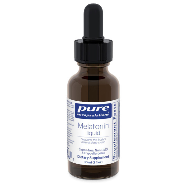 Pure Encapsulations Melatonin Liquid | Hypoallergenic Supplement Supports The Body's Natural Sleep Cycle* | 1 fl. oz.