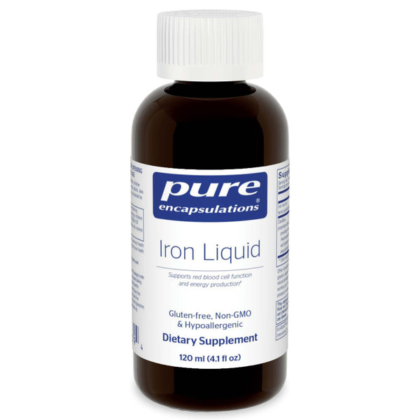 Pure Encapsulations Iron Liquid | Hypoallergenic Supplement Supports Hemoglobin and Myoglobin Function* | 4.1 fl. oz.