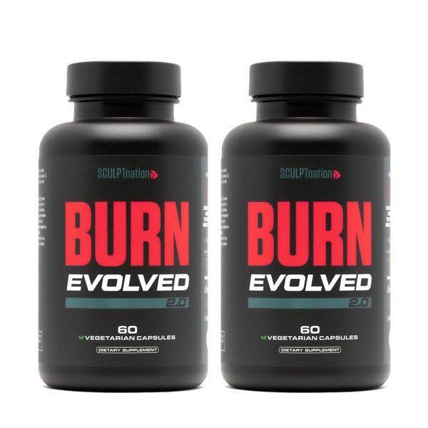 Sculpt Nation by V Shred Burn Day for Men - Metabolism Booster with Cayenne, Gymnema Leaf Extract, and Alpinia Galanga Root Powder - 2-Pack - 60 Capsules