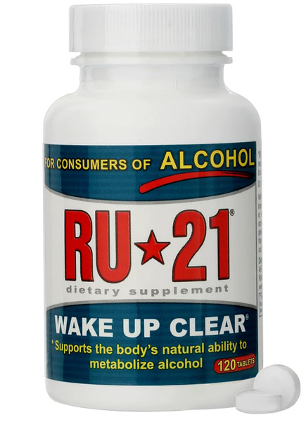 RU-21 The Supplement for When You Want to Drink & Go to Work The Next Morning | Feel Better After Celebrating & Support Your Liver | Trusted for 23+ Years | Made in USA (120 Pills, 60 Servings)