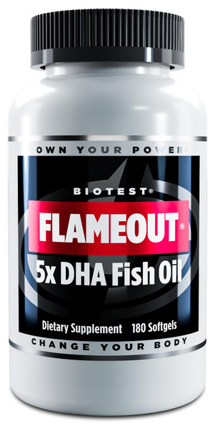 Biotest Flameout 5X DHA Fish Oil - 4200mg Omega-3-60 Servings