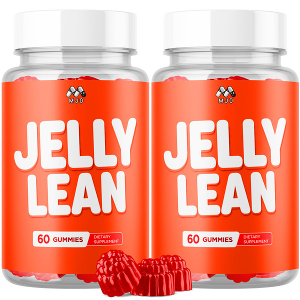(2 Pack) Jelly Lean Gummies, Official Jelly Lean Gummys with All Natural Ingredients, Advanced JellyLean Health & Wellness Vitamin Formula, Maximum Strength Active Lifestyle Multivitamin (120 Gummies)