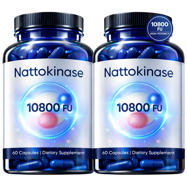 Art anime Ultimate Nattokinase Capsules, Nattokinase Supplement Organic 10800 FU Per Serving, Nattokinase Organic for Body Health, and Daily Wellness Support, Vegan, Gluten Free, 60 Capsules (2)