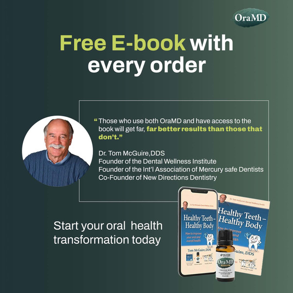 OraMD 4-in-1 Original Strength Tooth Oil- Clinically Tested Gum Disease Treatment, Gingivitis Treatment, Periodontal Disease Treatment, Sensitive Teeth and Gums - All-Natural Solution (3-Pack)