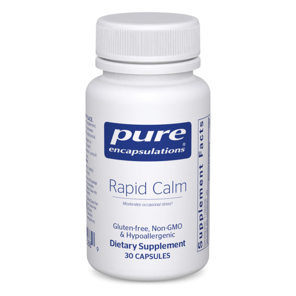 Pure Encapsulations Rapid Calm - Stress & Sleep Support Supplement* - Contains Vitamin B6, Zembrin & Suntheanine L-Theanine - Non-GMO, Gluten-Free & Vegan - 30 Capsules