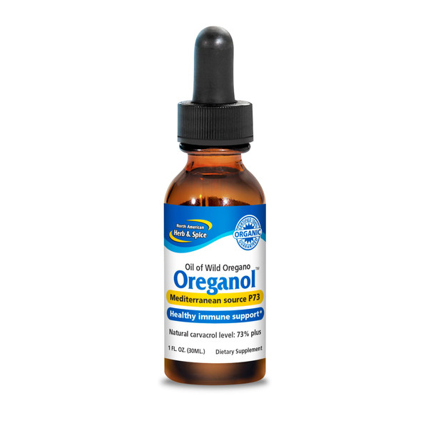 NORTH AMERICAN HERB & SPICE Oreganol - 1 fl oz, Pack of 3 - Unprocessed, Wild, Organic Oregano Oil - Mediterranean Source P73 - Non-GMO - 1296 Total Servings