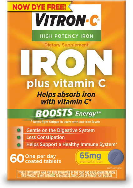 Vitron-C Coated Tablets 60 Tablets (Pack of 3)