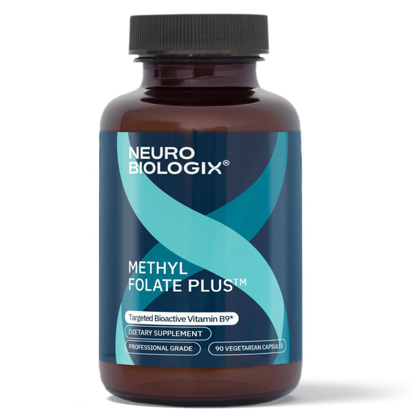 Neurobiologix Methyl Folate Plus, Advanced Blend of L-5 Methylfolate, Folinic Acid & B Vitamins, Supports Healthy Methylation, Brain & Heart Function for Men & Women, Gluten Free, 90 Capsules