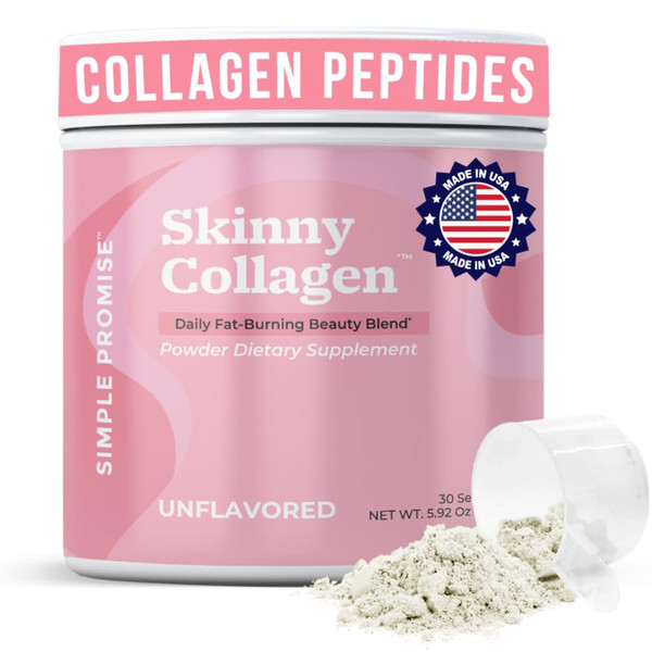 Skinny Collagen Weight Loss Supplement, Unflavored, 30 Servings