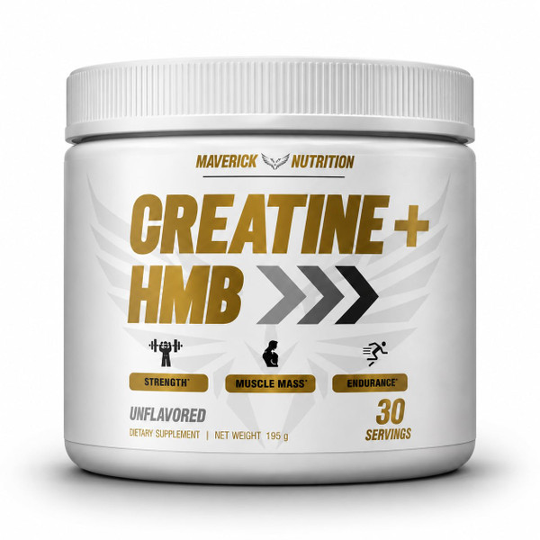 Creatine HMB - HMB Creatine - for Muscle Growth, Increased Strength, Enhanced Energy Output, and Improved Athletic Performance - 30 Servings - Unflavored