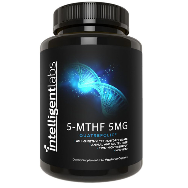 5-MTHF Methylfolate 5mg, Quatrefolic® for MTHFR Support, 60-day supply