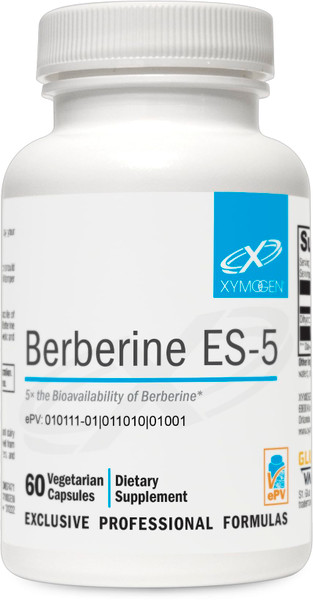 XYMOGEN Berberine ES-5 - 200 mg Dihydroberberine Supplement - Metabolic & Lipid Metabolism Support - Supports Berberine Activity - Vegan, Non-GMO & gluten-free - 60 Capsules