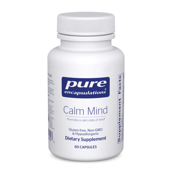 Pure Encapsulations Calm Mind - Calming Supplement - Saffron Extract & Theracurmin Supplement - Supports a Calm Mindset* - Gluten-Free, Non-GMO & Hypoallergenic - 60 Capsules (60 Servings)