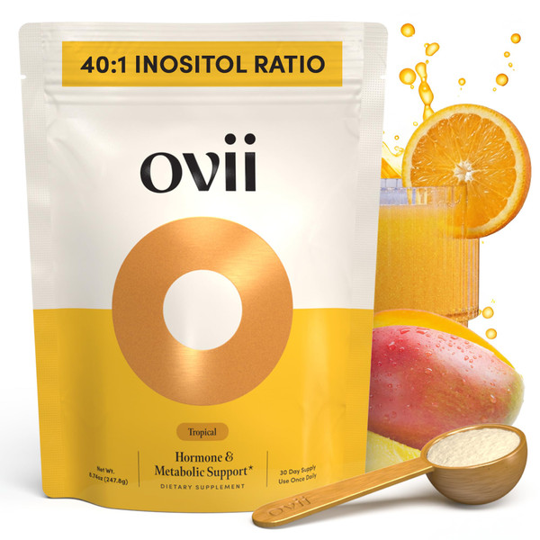 Ovii Metabolic Support for Women – Reducose® White Mulberry with Myo-Inositol & D-Chiro Inositol 40:1 Blend – Daily Wellness, Metabolic Balance & Appetite Control Supplement – 30 Servings, Tropical