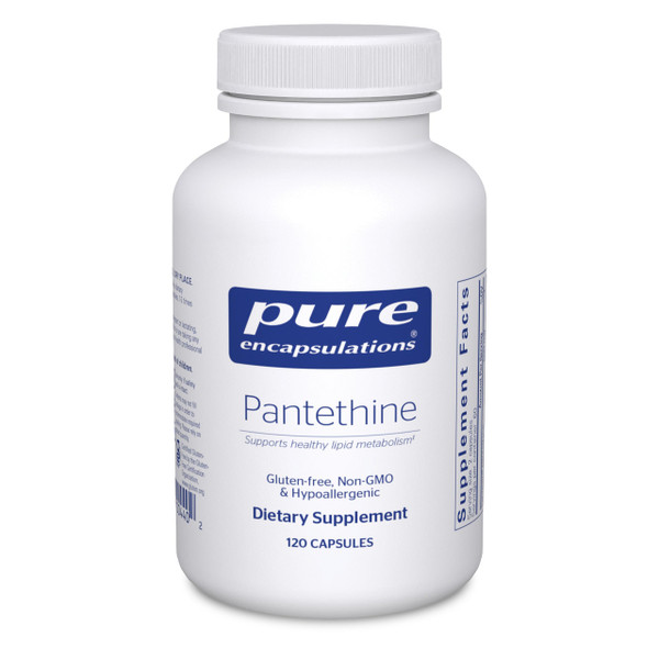 Pure Encapsulations Pantethine | Hypoallergenic Supplement Supports Healthy Lipid Metabolism and Cardiovascular Function* | 120 Capsules