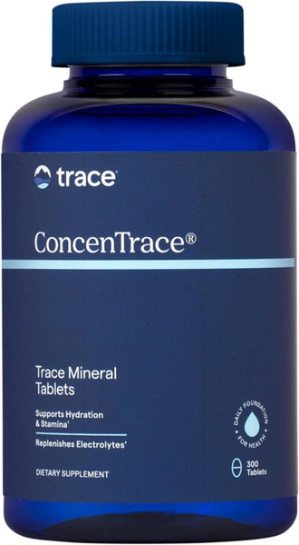 Trace Minerals ConcenTrace Trace Minerals Tablets - Daily Supplement for Overall Wellness - Natural Energy, Bone Strength, Healthy Connective Tissue & Immune System Support (300 Tablets)