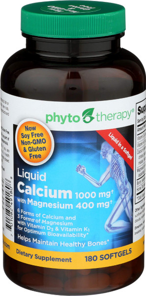 Phytotherapy Rx Calcium Liquid Softgel - 180 per Pack - 1 Each.