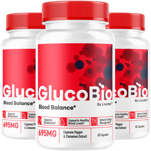 (3 Pack) GlucoBio Capsules - Official Gluco Bio Advanced Formula Support Pills - Maximum Strength, Natural Gluco Bio Supplement Vitamin for Overall Health & Wellness Reviews, 180 Capsules for 3 Months