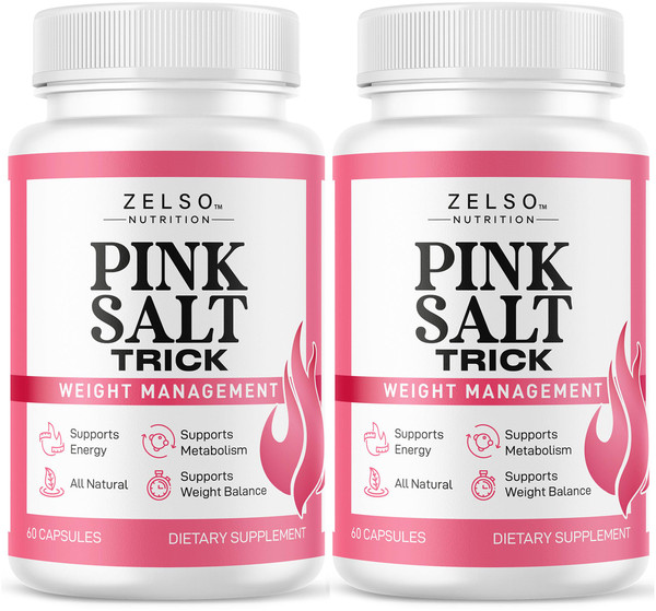 (2 Pack) Pink Salt Trick Capsules - Original PinkSalt Trick Supplement for Weight, Energy & Metabolism - All Natural Advanced Support Formula Pills Reviews, 120 Capsules for 2 Months