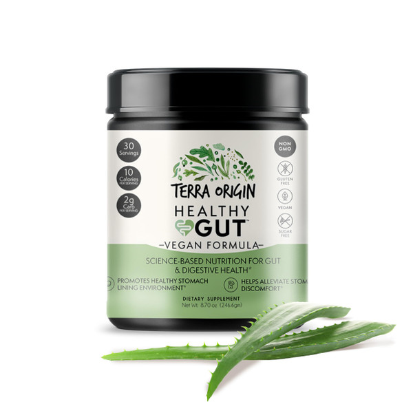 Healthy Gut Vegan Formula | with L-Glutamine and Clinically Proven ingredients | Supports Gut Permeability, gastrointestinal Support, Helps Alleviate Stomach discomfort and Boost Immunity*