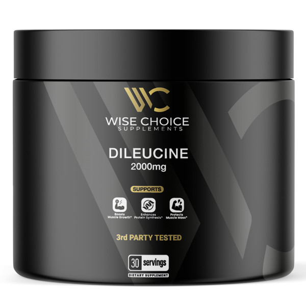 Wise Choice Dileucine Peptide Supplement Powder | 2000mg Leucine Peptide for Muscle Growth & Recovery | Supports Protein Synthesis | 30 Servings